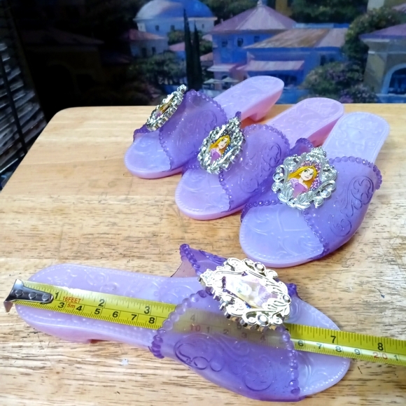 Disney/Jakks Pacific Inc Other - 👸 2 Pair Disney Princess Rapunzel Sandals 👸 🆕Costume👗Tangled Dress Up Shoes.